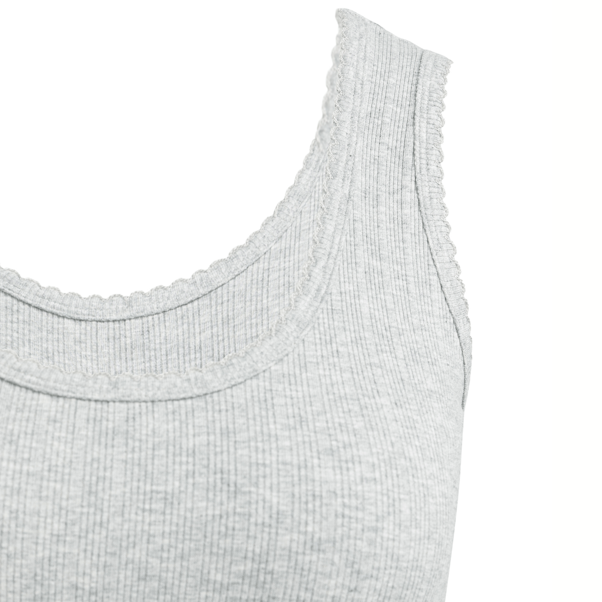 yaya-geripptes-top-rmellos-grau-melange-damen image 5