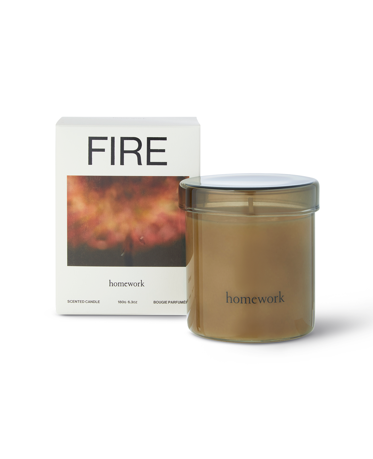 homework-candles-fire-duftkerze-280g-rauchiges-holz image 1