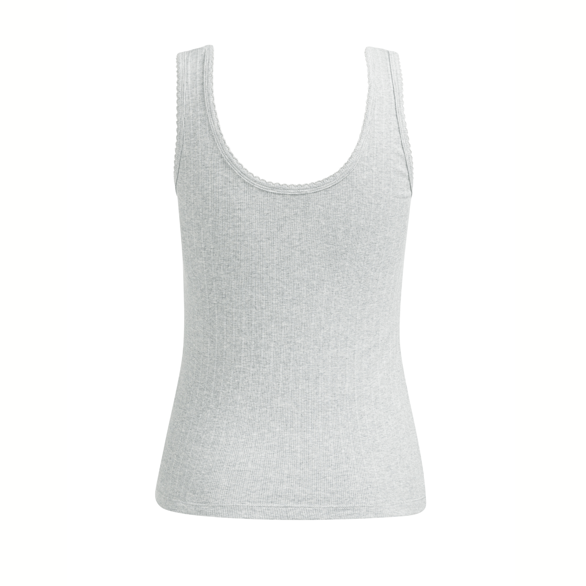 yaya-geripptes-top-rmellos-grau-melange-damen image 4