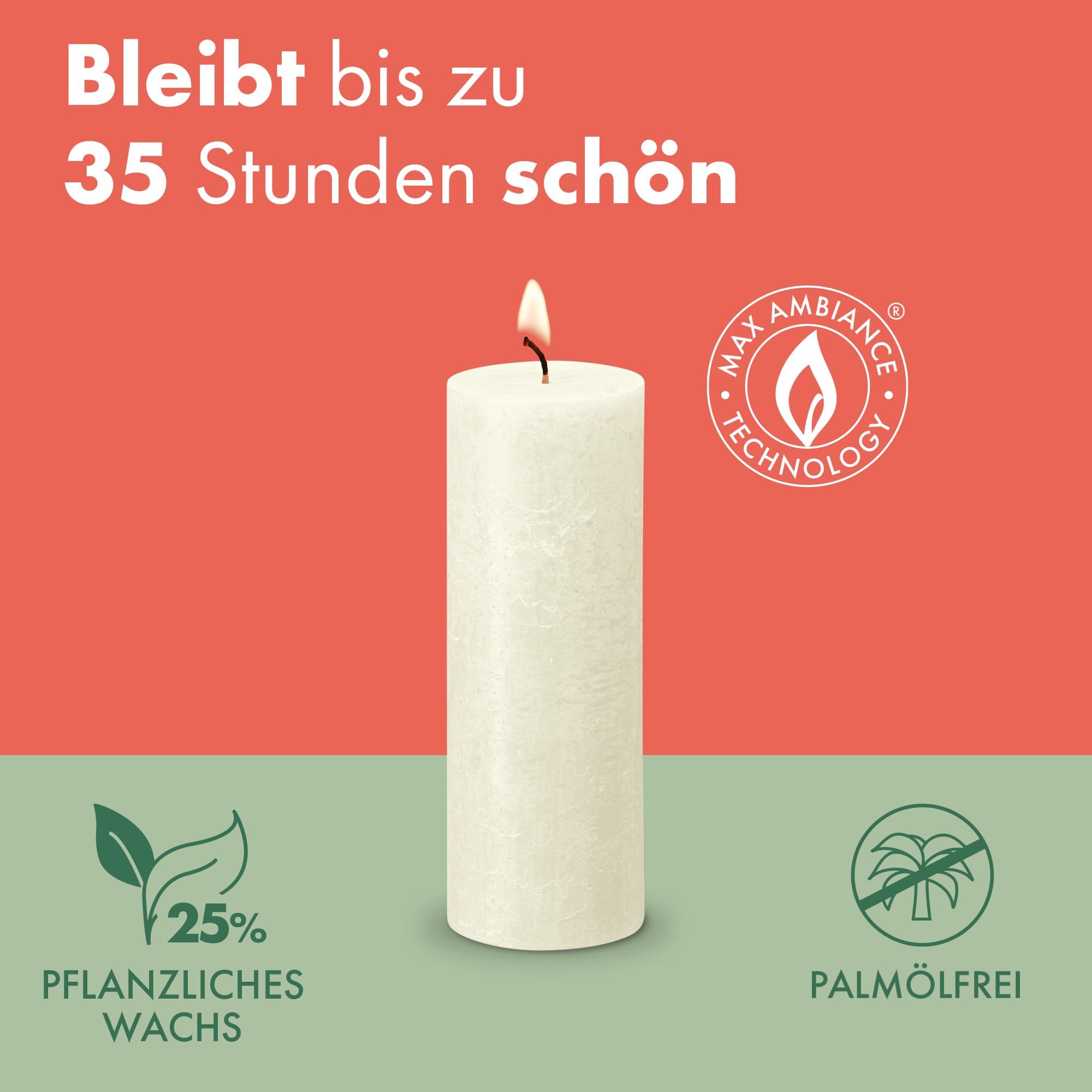 bolsius-rustik-stumpenkerze-ockergelb-8x7-cm-35h image 5