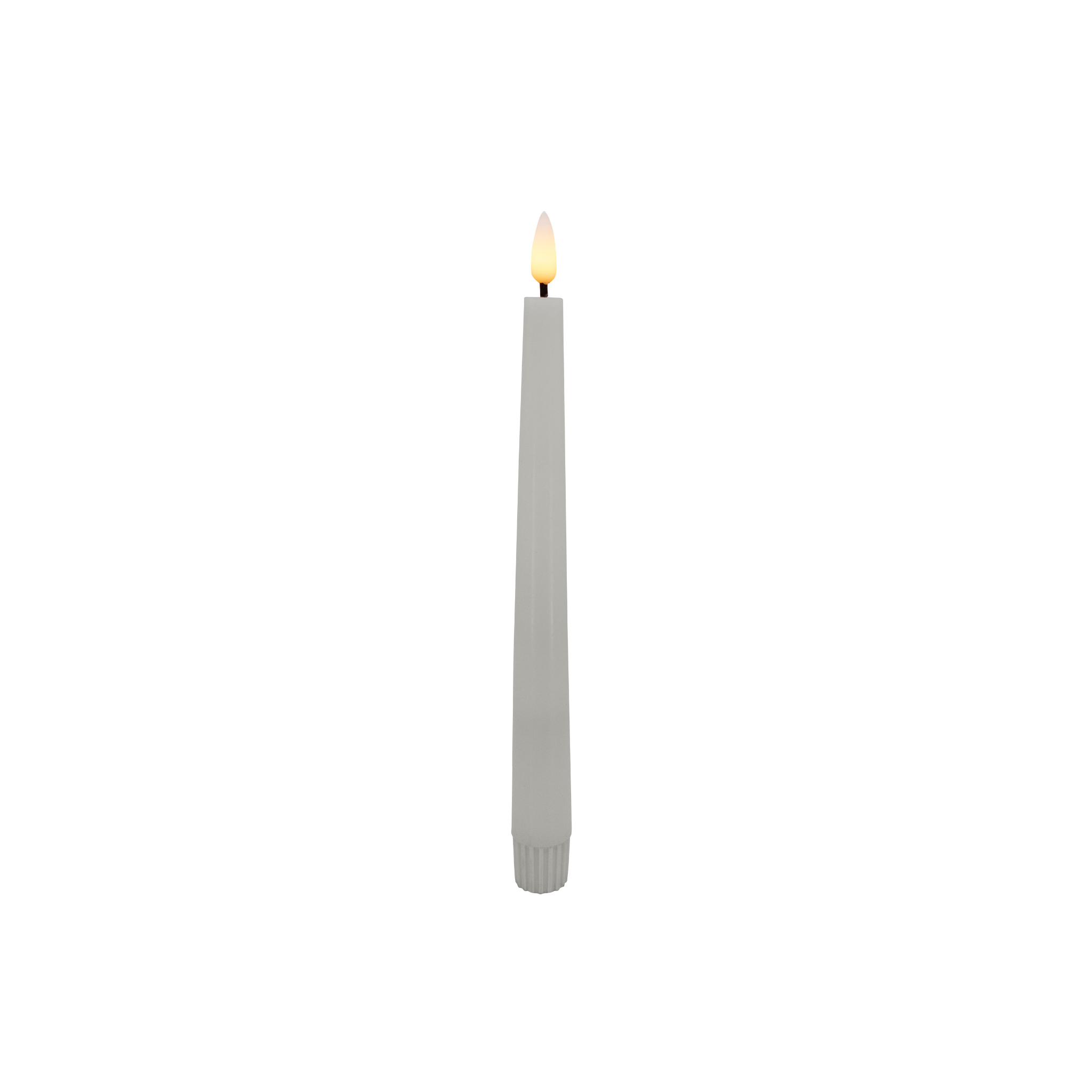 candela-led-stabkerzen-echtwachs-wei-2er-set-17-5-cm image 1