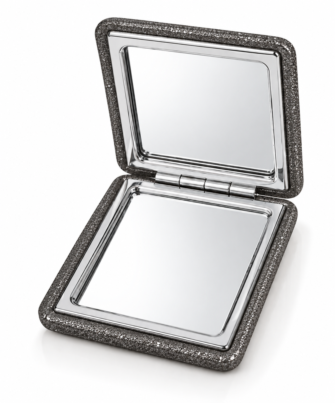 ein-st-ck-vom-gl-ck-taschenspiegel-anthrazit-silber-vergr-erung image 2