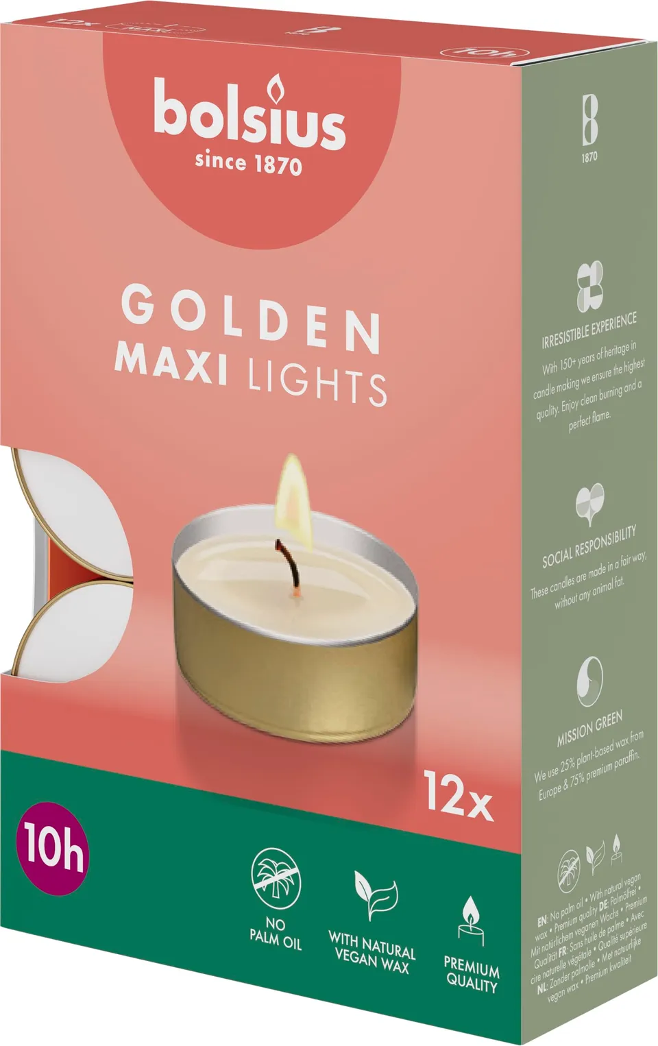 bolsius-teelichte-maxi-10-stunden-teelichter-gold-12-stk-unparf-miert image 1