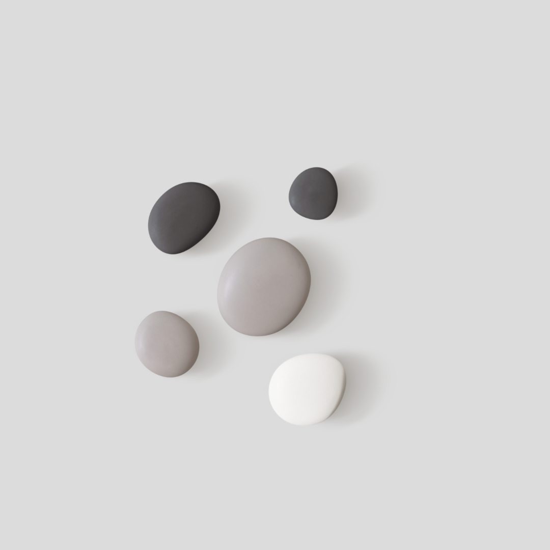 maomi-hooks-wandinstallation-porzellan-steingrau-5er image 2