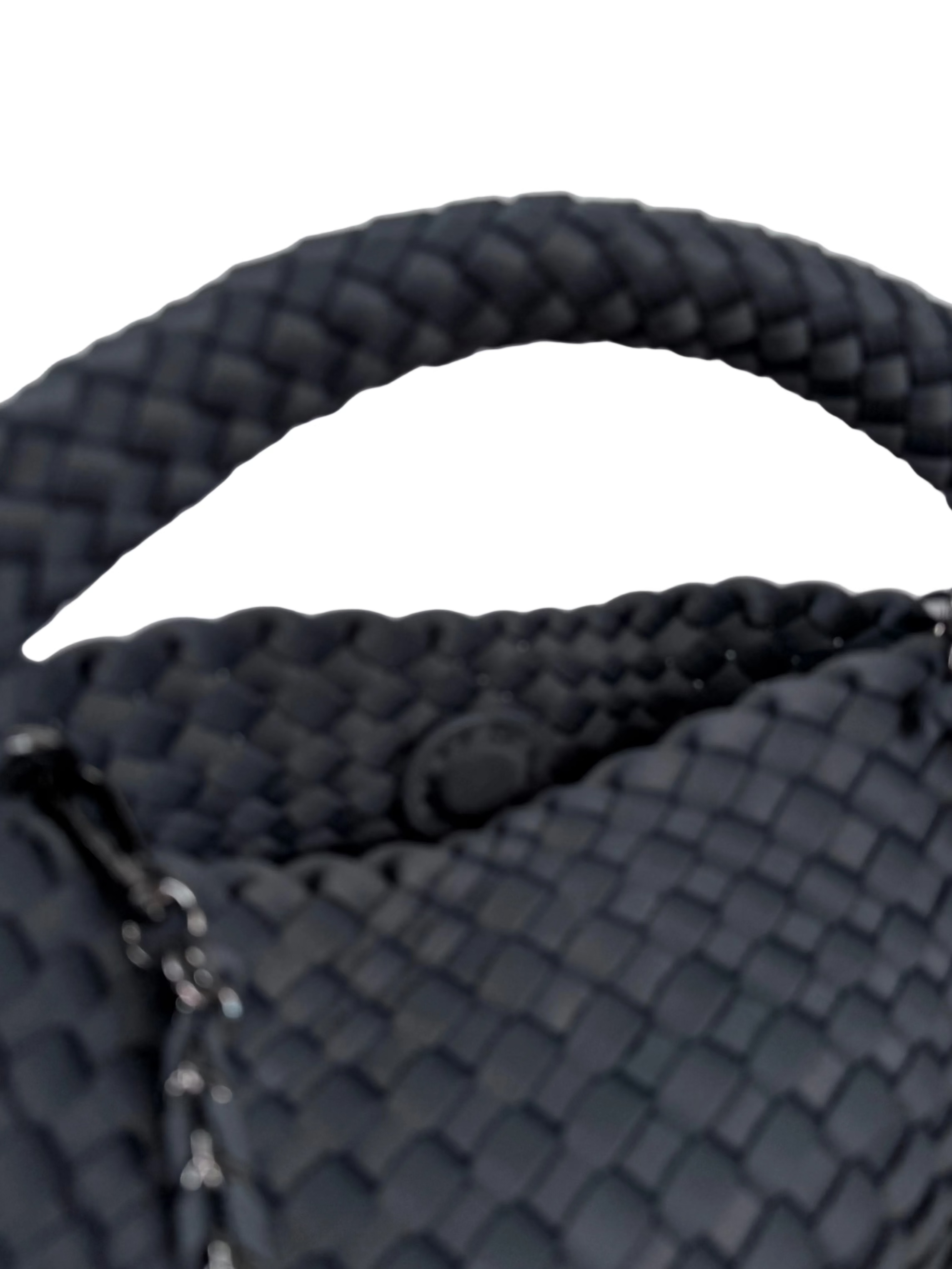 ein-st-ck-vom-gl-ck-neopren-handtasche-grau-geflochten image 4