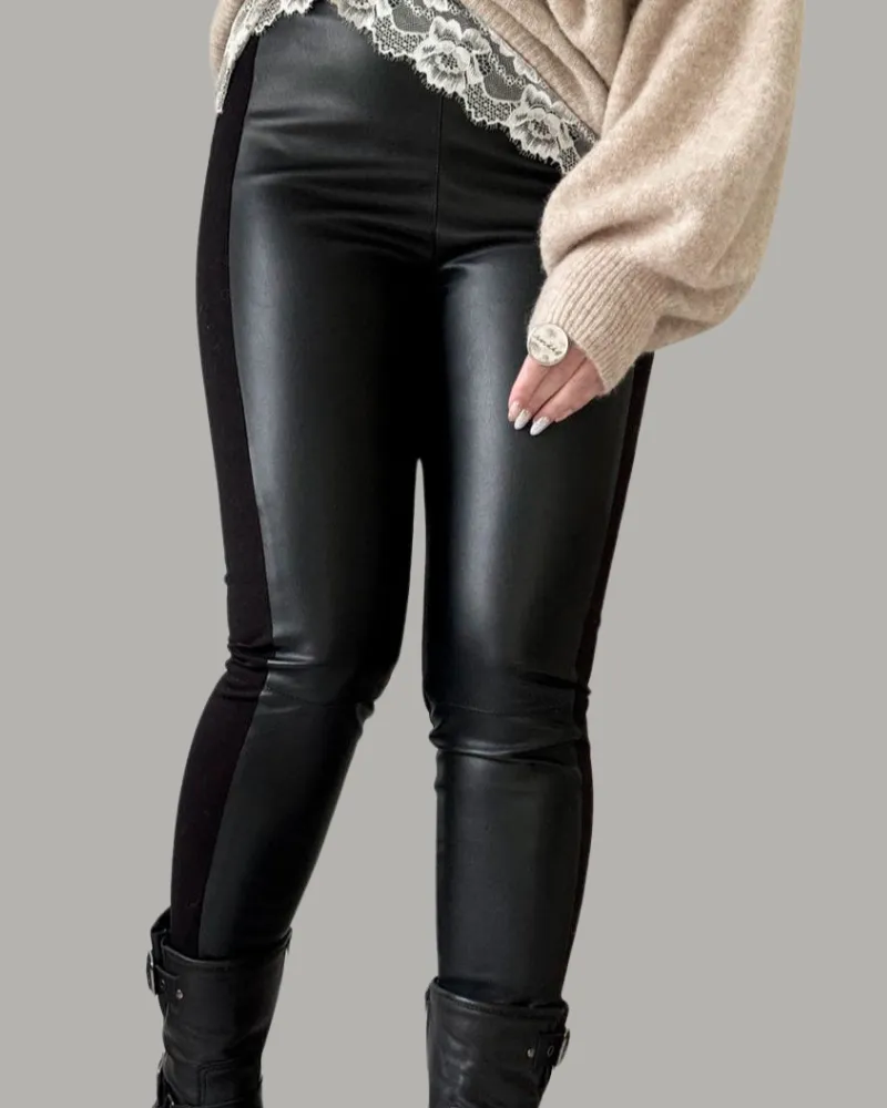 bypias-faux-leggings-kunstleder-schwarz-l image 1
