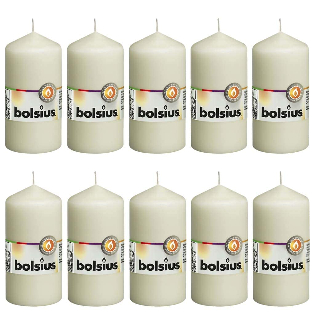 bolsius-essentials-stumpenkerze-elfenbein-12x6-cm-10-st-ck image 1