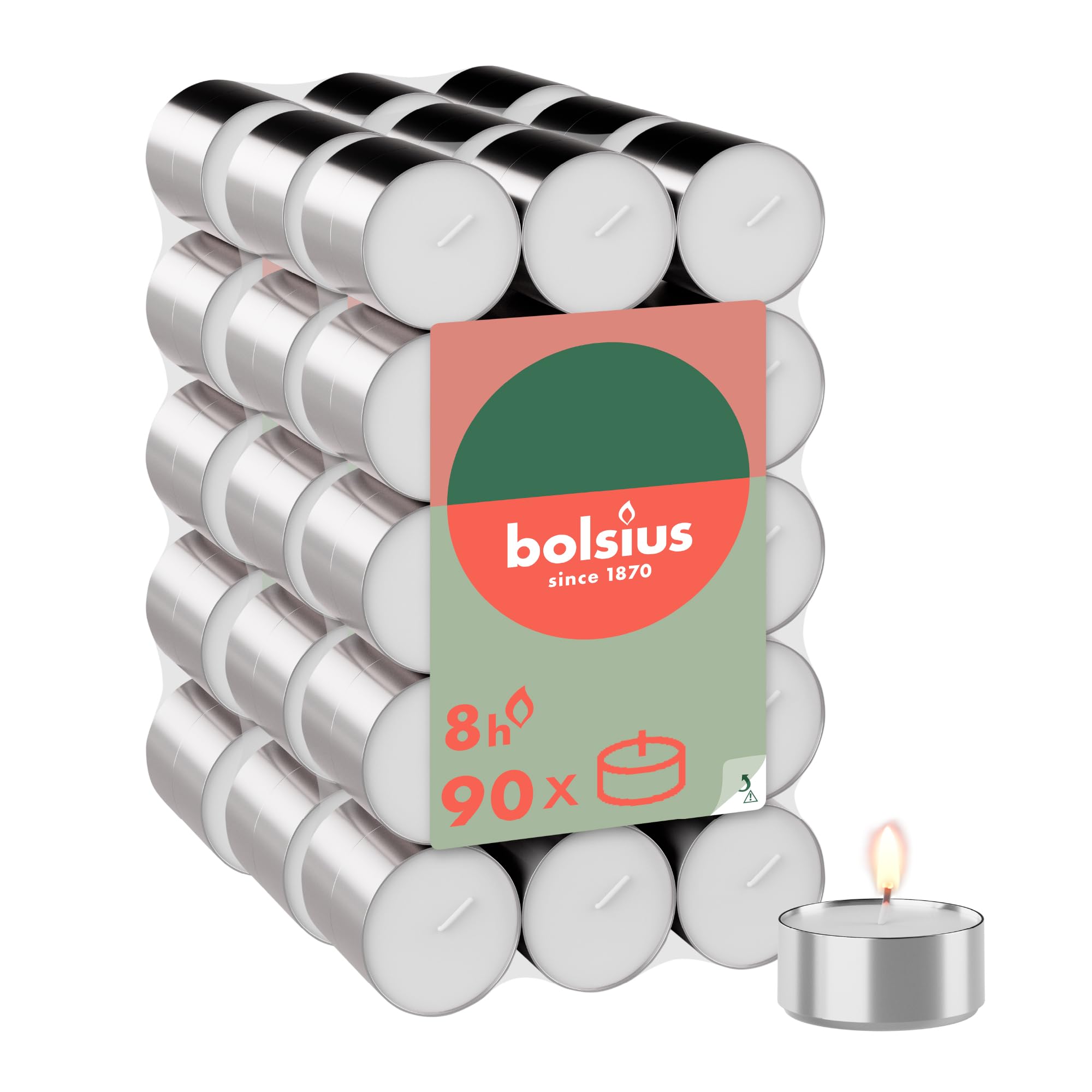 bolsius-teelichte-wei-90-stk-8h-unparf-miert-aluh-lle image 1