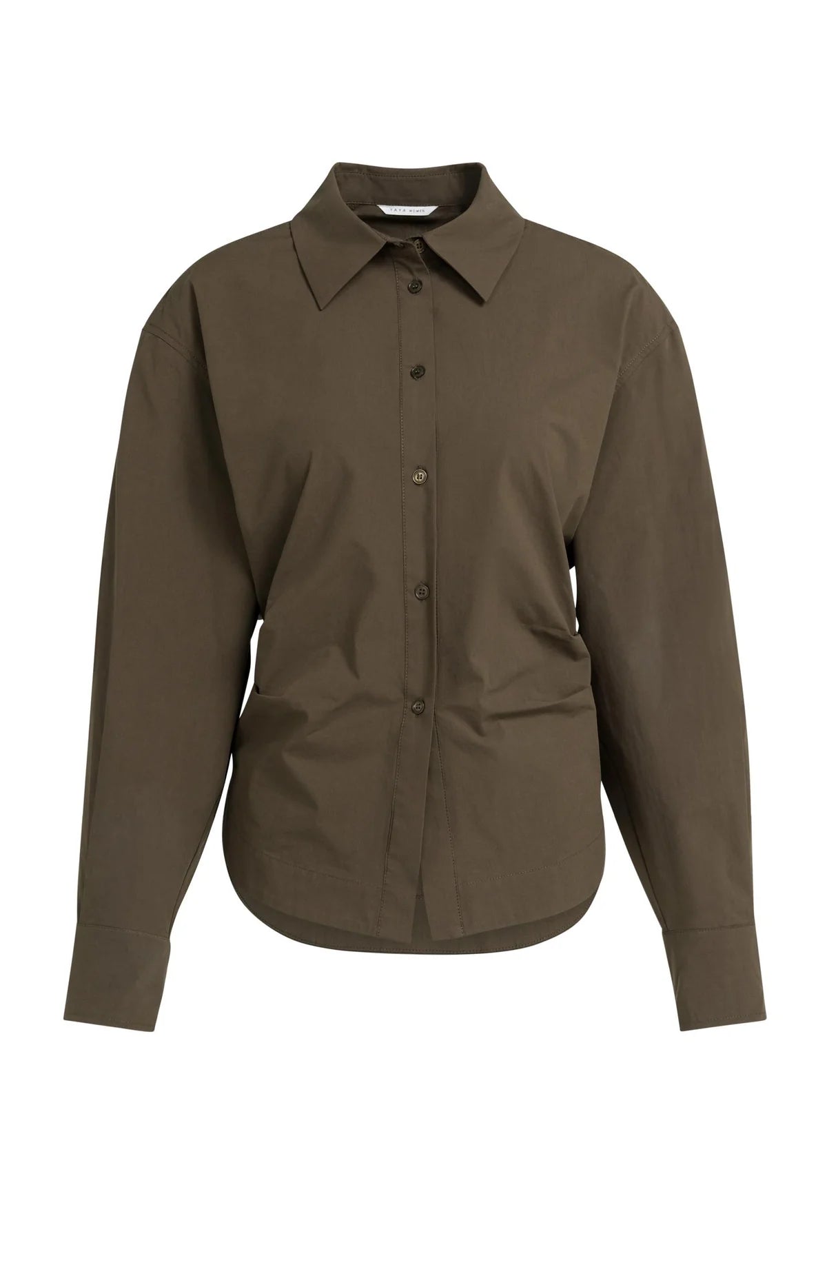 yaya-bluse-tailliert-braun-mit-raffungen-gr-e-36-40 image 5