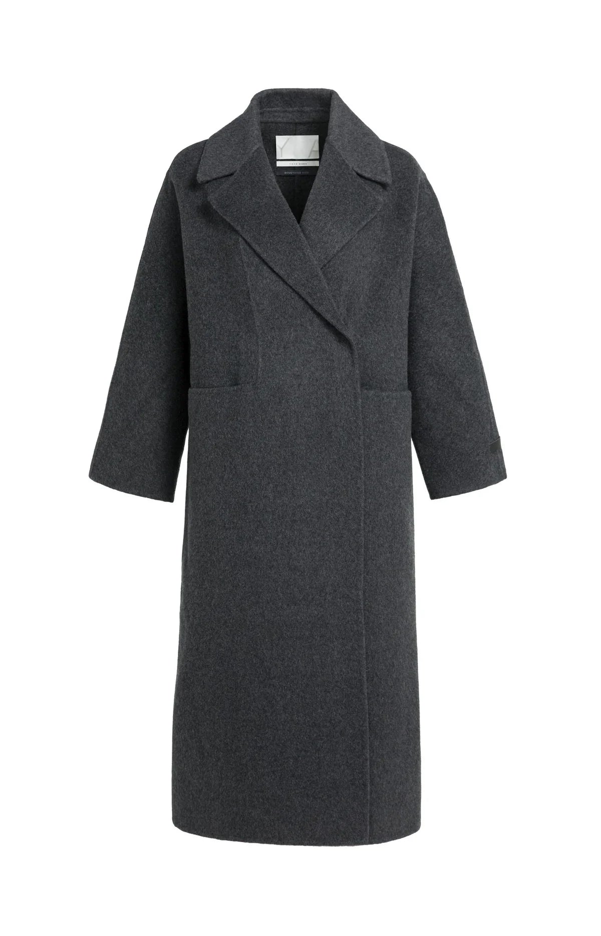 yaya-oversize-wollmantel-damen-dunkelgrau-melange-maxi image 6