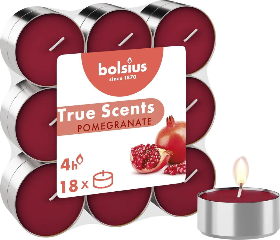 bolsius-true-scents-teelichter-granatapfel-18er-duft image 1