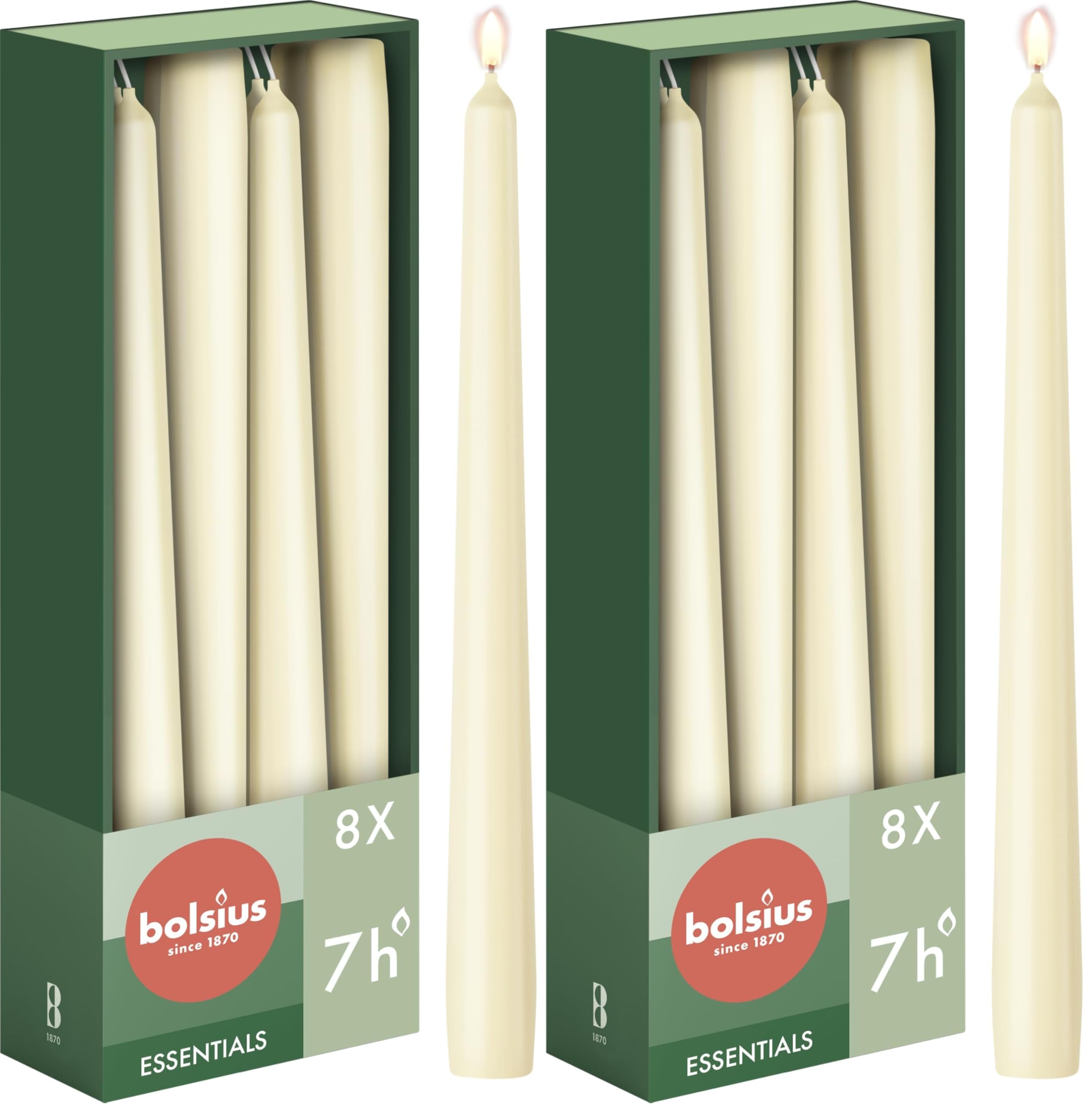 bolsius-essentials-spitzkerzen-bordeauxrot-8-st-ck-24-5cm image 6