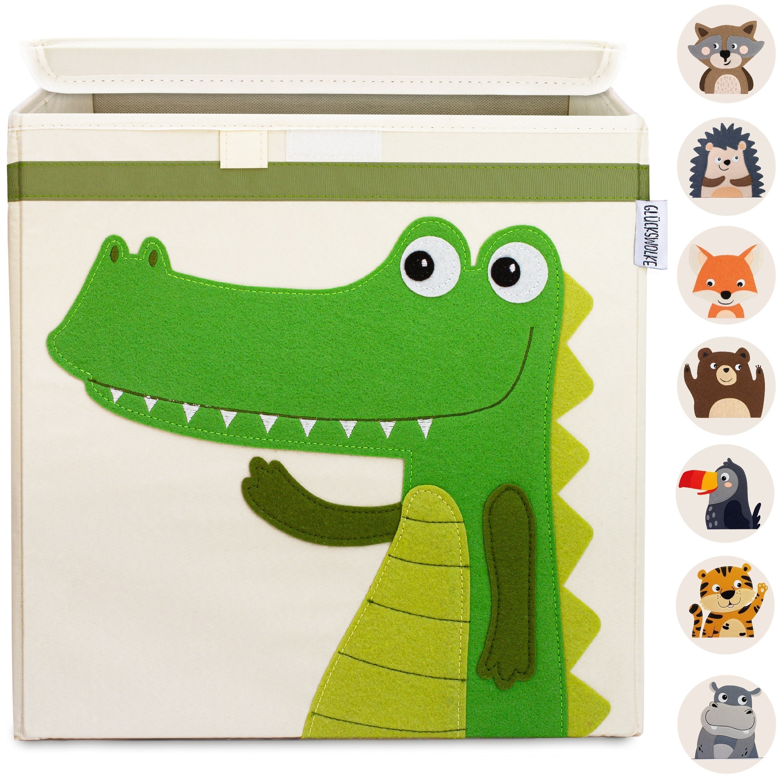 gl-ckswolke-spielzeugkiste-kallax-box-tiermotiv-33cm image 1