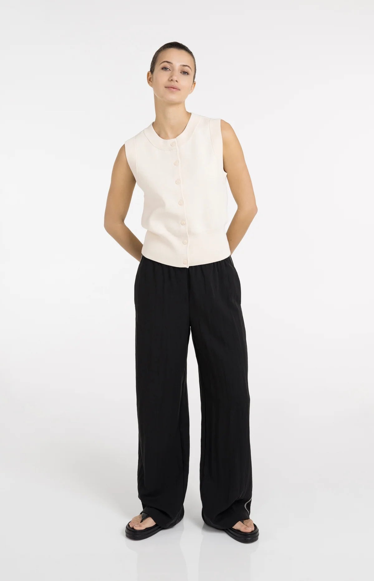 yaya-wide-leg-hose-kontrastn-hte-schwarz-weites-bein image 3