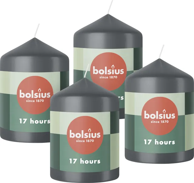 bolsius-essentials-stumpenkerzen-8x6-cm-anthrazit-4er-vegan image 1