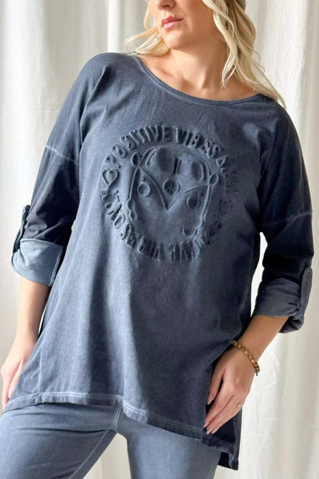 bypias-bohemian-longshirt-print-denim-blue-one-size image 1