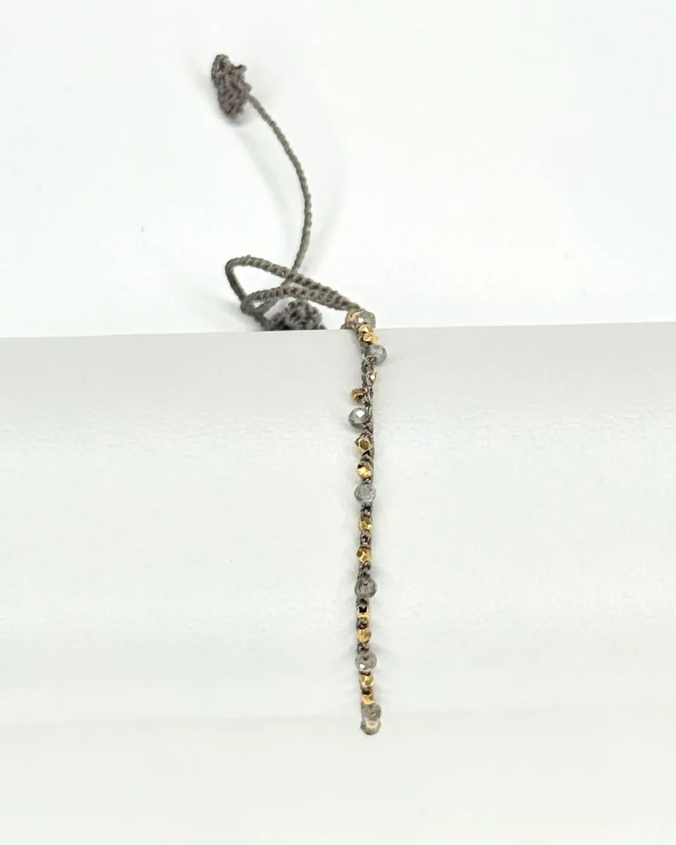 ein-st-ck-vom-gl-ck-jasmine-armband-pyrit-vermeil-perlen-verstellbar image 1