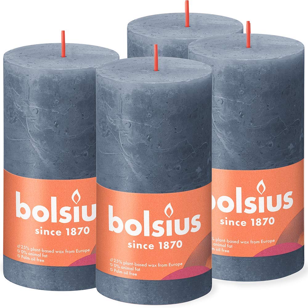 bolsius-rustik-stumpenkerzen-dunkelblau-4-st-ck-60-stunden image 1