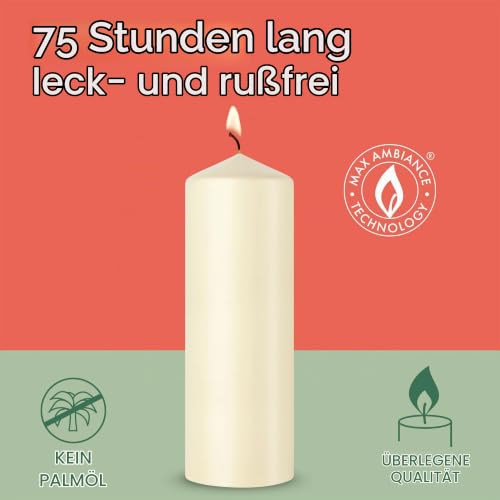 bolsius-essentials-stumpenkerze-beige-20x7-cm-4er-pack image 5