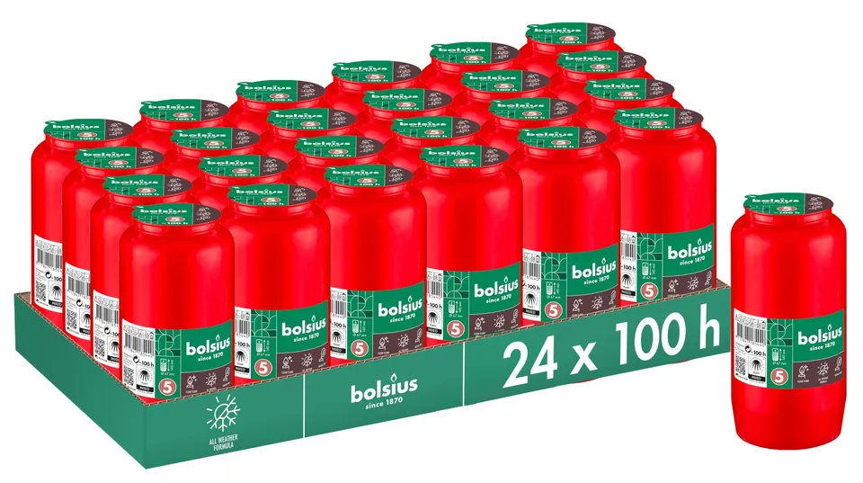 bolsius-grablichte-rot-24-st-ck-4-tage-brenndauer image 1