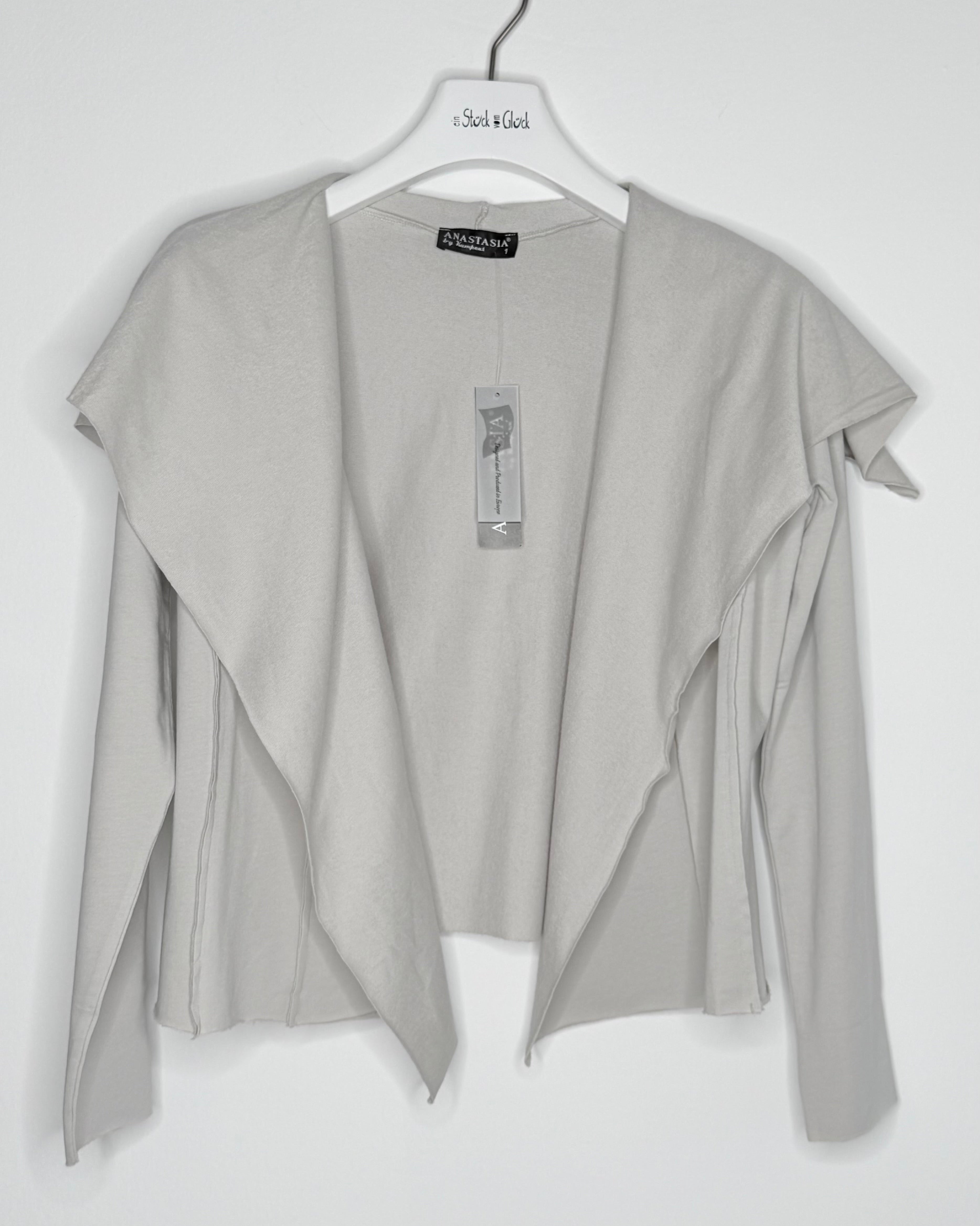 anastasia-hera-kurzjacke-schwarz-s-m-wasserfallkragen image 6