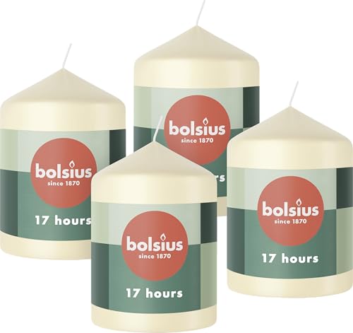 bolsius-essentials-stumpenkerzen-elfenbein-8x6-cm-4-st-ck image 2