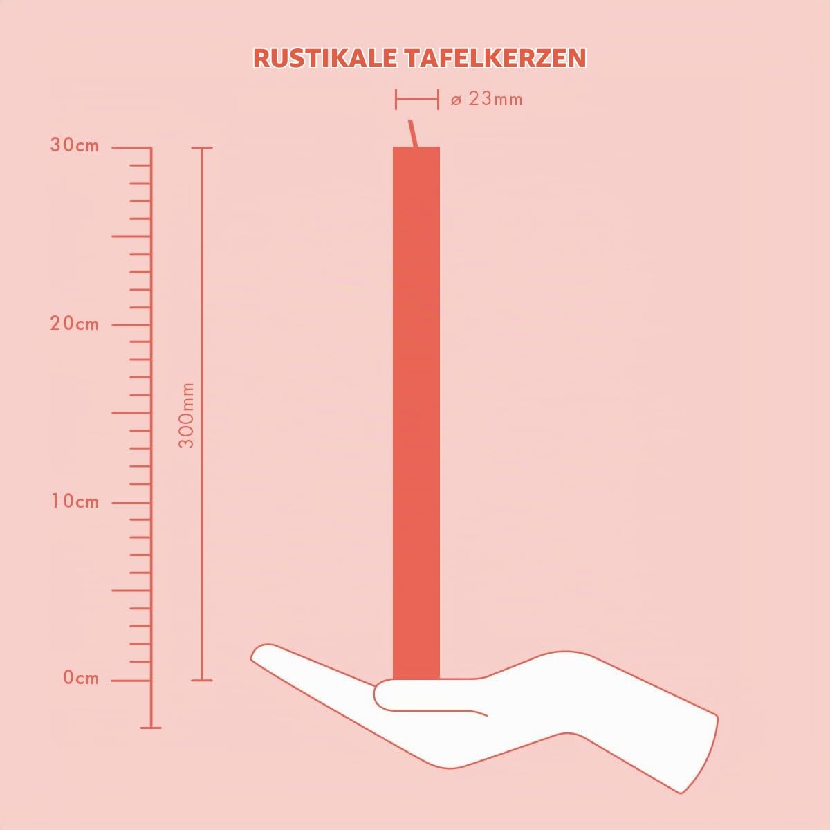 bolsius-rustik-stabkerzen-orange-9-st-ck-27-cm image 4