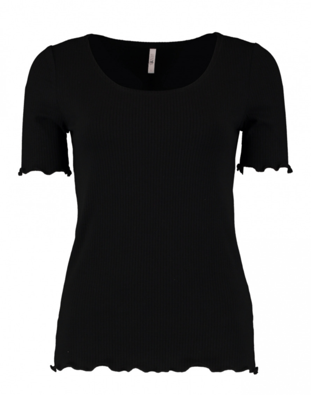 hailys-jana-ripp-t-shirt-schwarz-damen-basic image 1