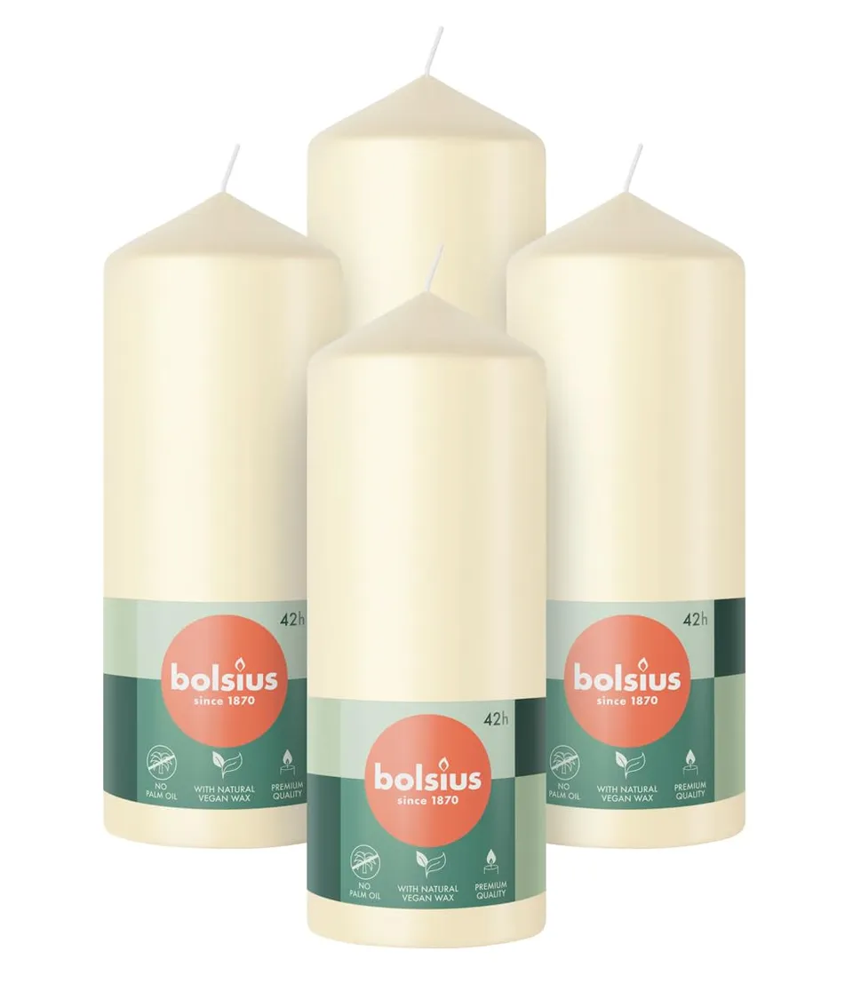 bolsius-essentials-stumpenkerzen-elfenbein-15x6-cm-4-st-ck image 1