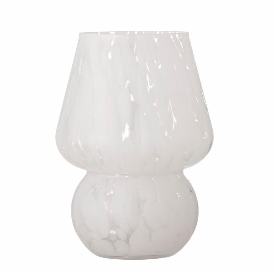 bloomingville-halim-vase-glas-wei-blumenvase-deko image 1