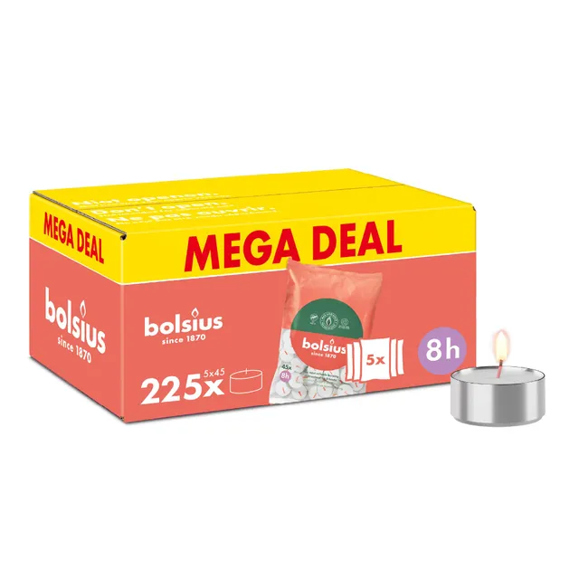 bolsius-teelichte-wei-8-stunden-teelichter-225-stk-gro-packung image 1
