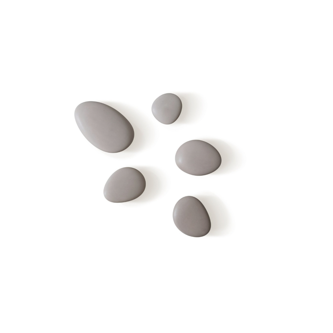 ein-st-ck-vom-gl-ck-hooks-wandhaken-steingrau-5er-porzellan image 3