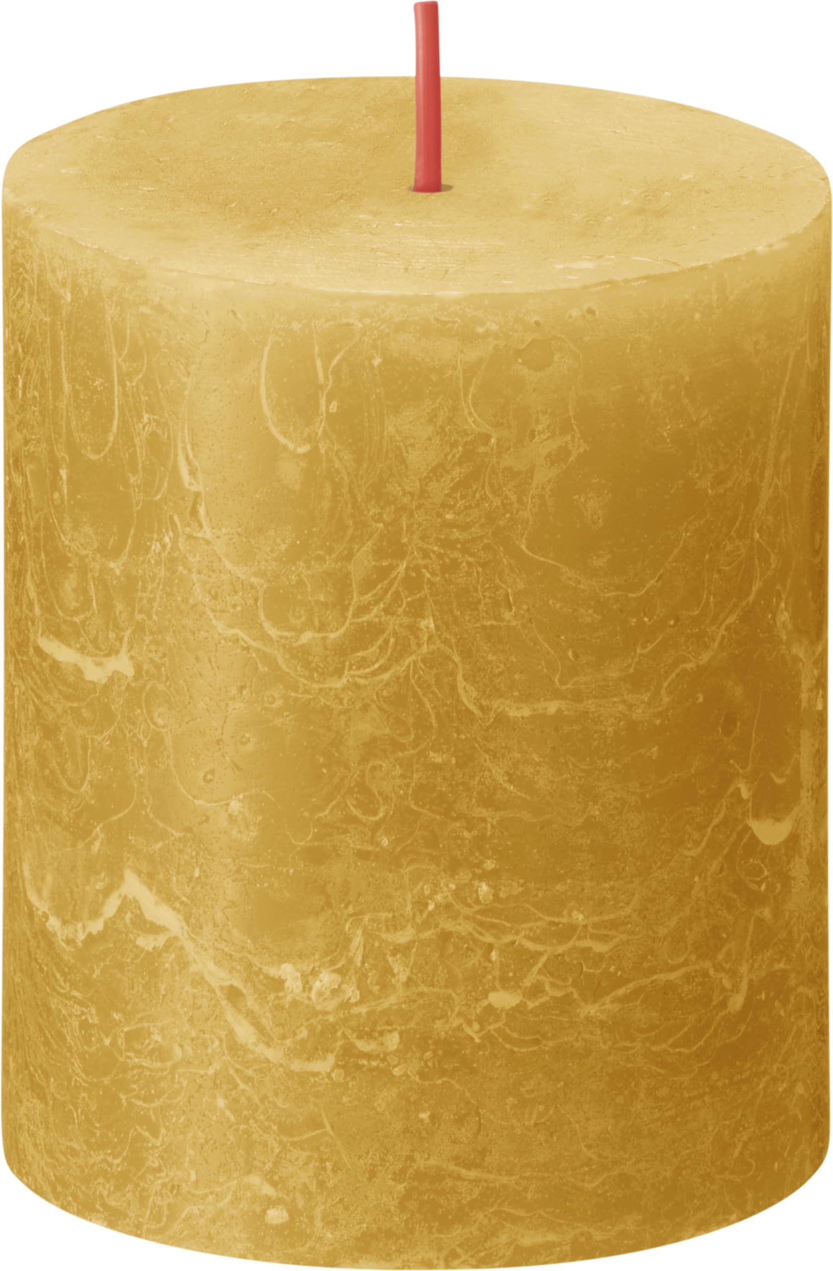 bolsius-rustik-stumpenkerze-ockergelb-8x7-cm-35h image 2