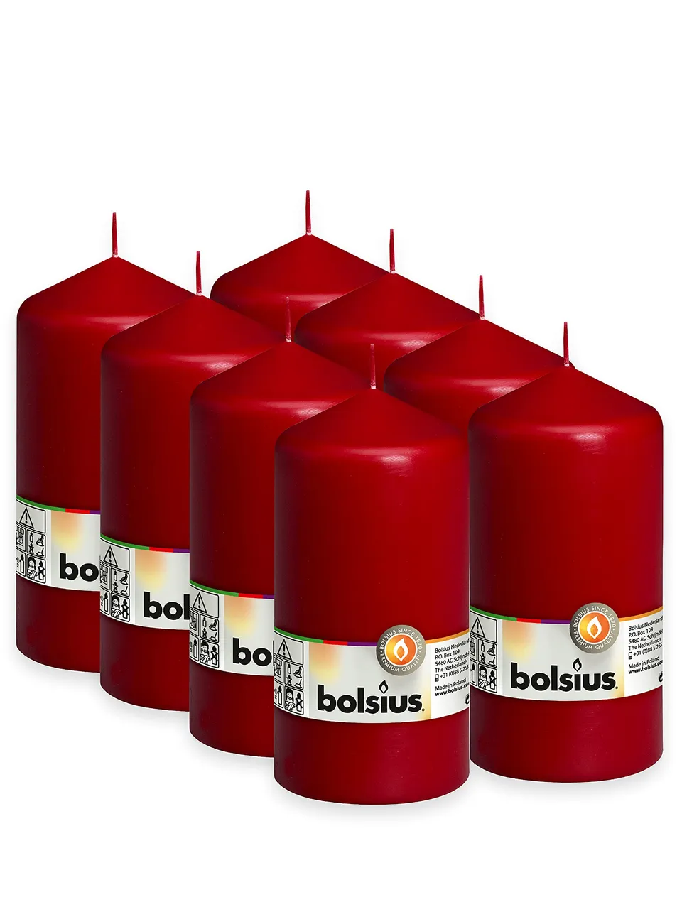bolsius-essentials-stumpenkerze-weinrot-15x8cm-8-st-ck-65h image 1