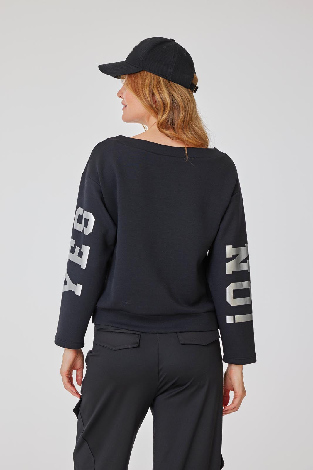 yes-sweatshirt-rmelprint-sweater-schwarz-36-38 image 2