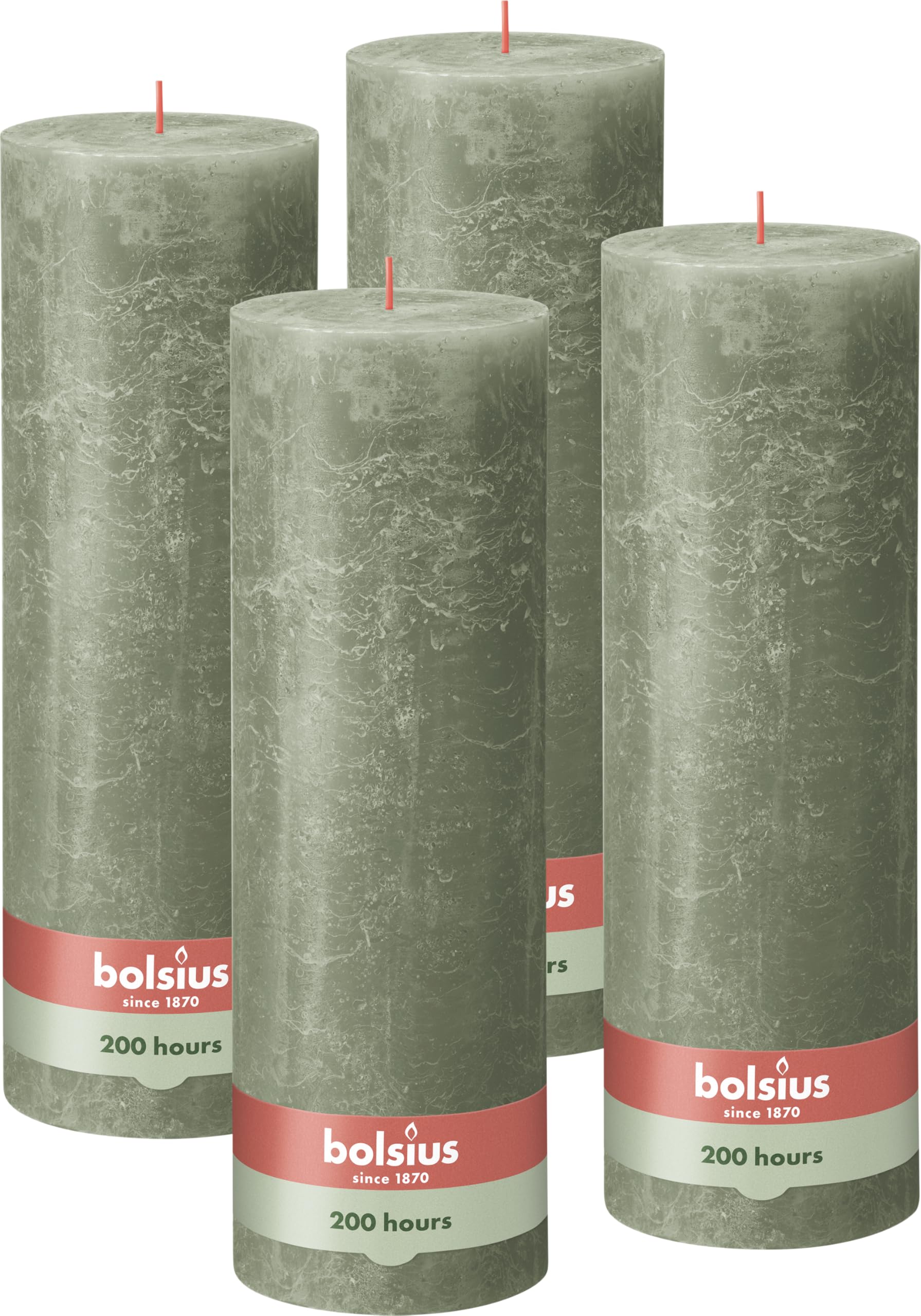 bolsius-rustik-stumpenkerze-xxl-gr-n-30x10-cm-4er-set image 1