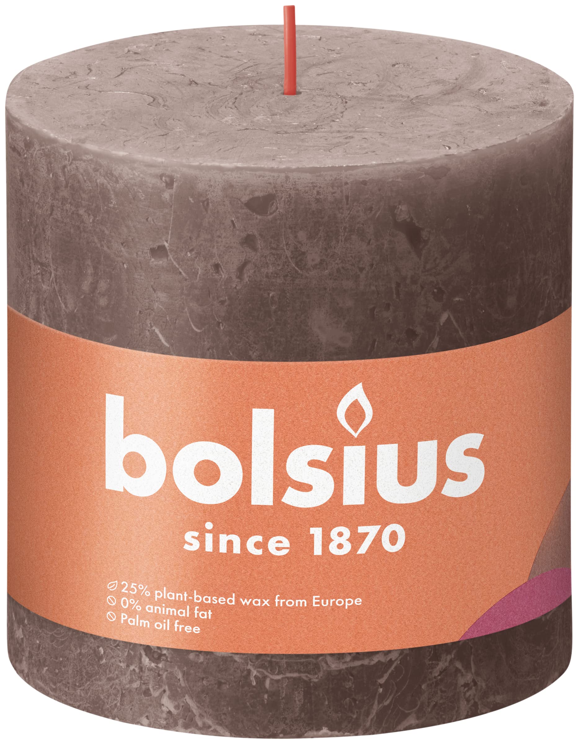 bolsius-rustik-stumpenkerze-xxl-taupe-3-st-ck-10x10-cm image 2