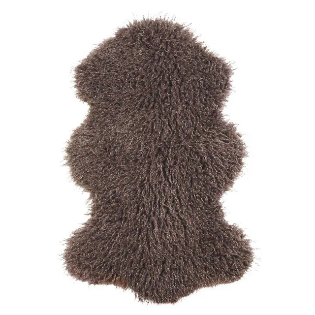 ein-st-ck-vom-gl-ck-curly-kunstfell-braun-50x90-cm-lammfelloptik image 1