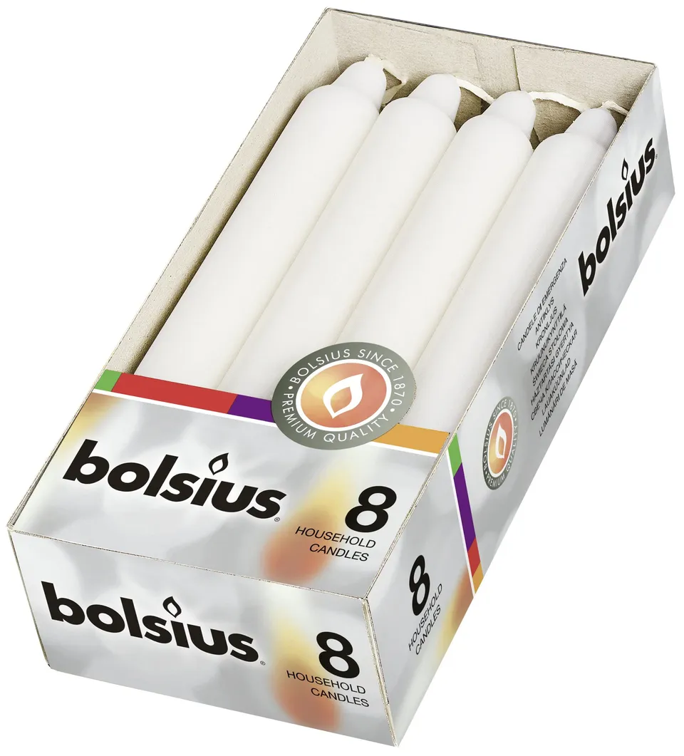 bolsius-essentials-stabkerzen-wei-18-cm-8er-pack-6h image 1