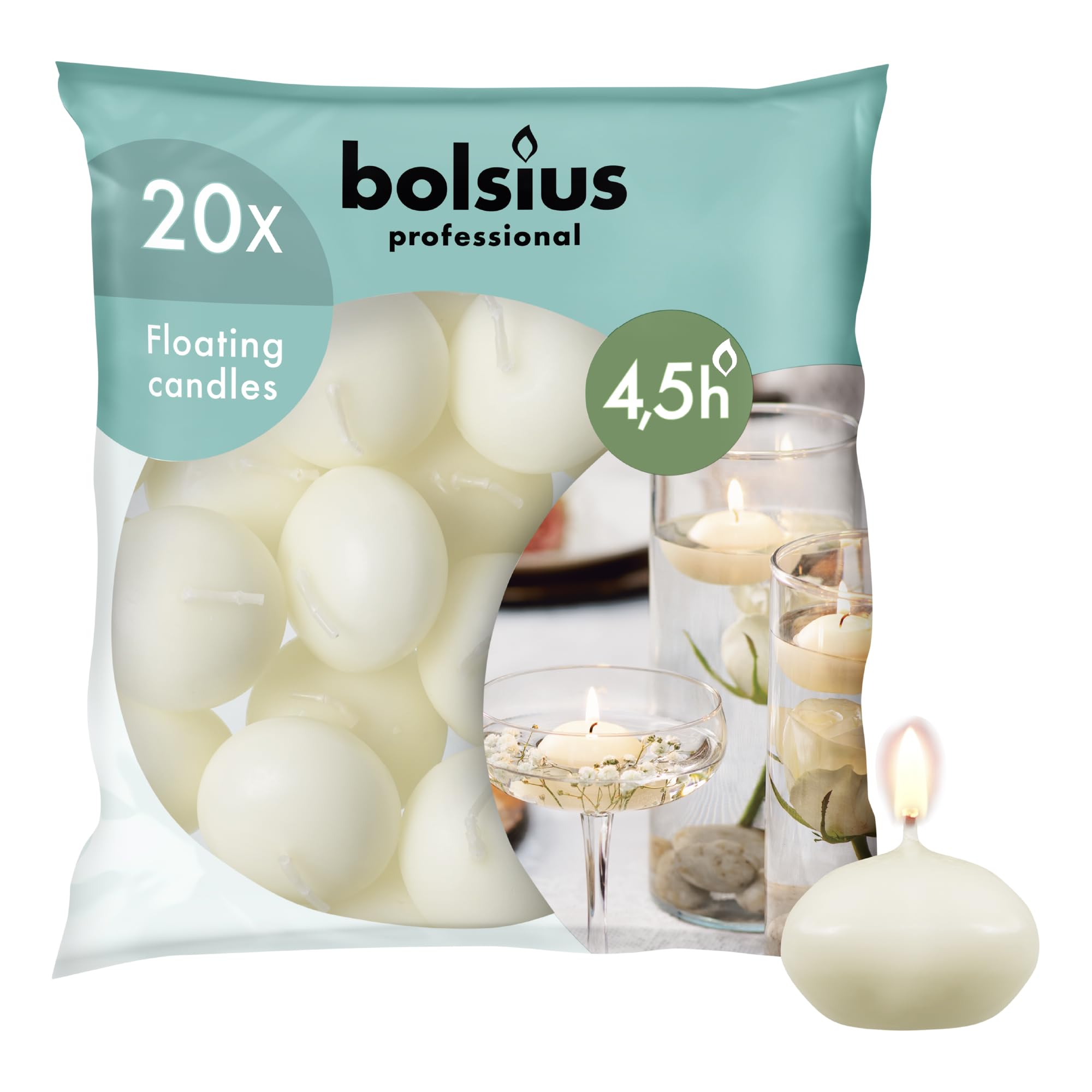 bolsius-essentials-schwimmkerzen-elfenbein-20-st-ck image 1