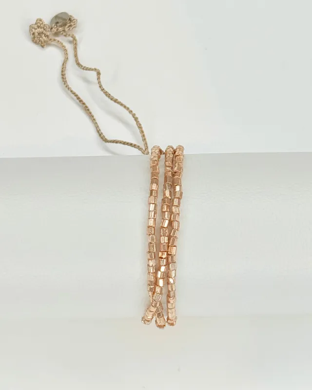 clarisse-cut-beads-3-fach-armband-gold image 1