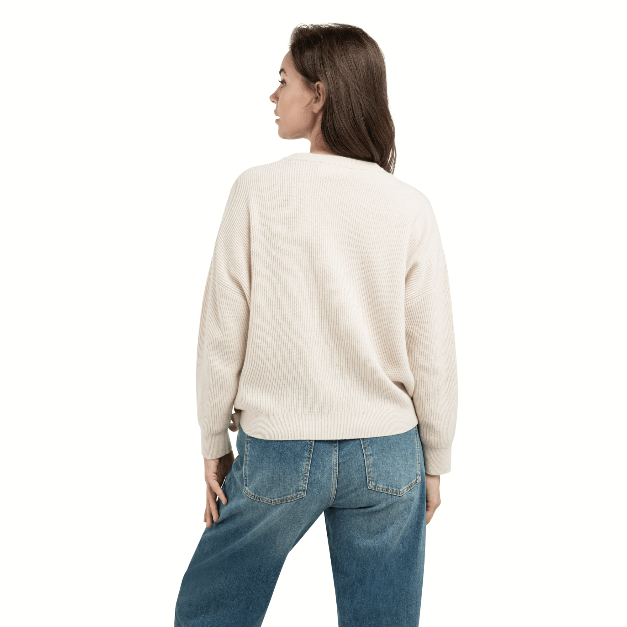 yaya-strickpullover-beige-pullover-oversize-mit-bindeband-gr-m image 2
