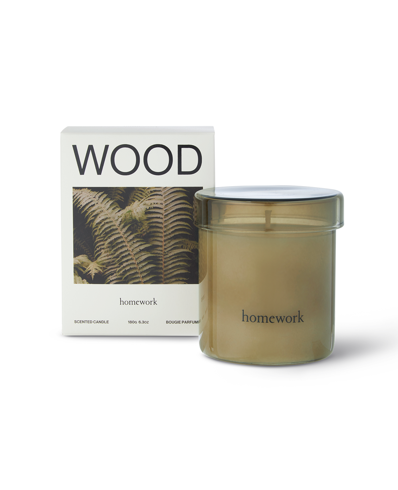 homework-candles-wood-duftkerze-180g-gr-ne-holznoten image 1