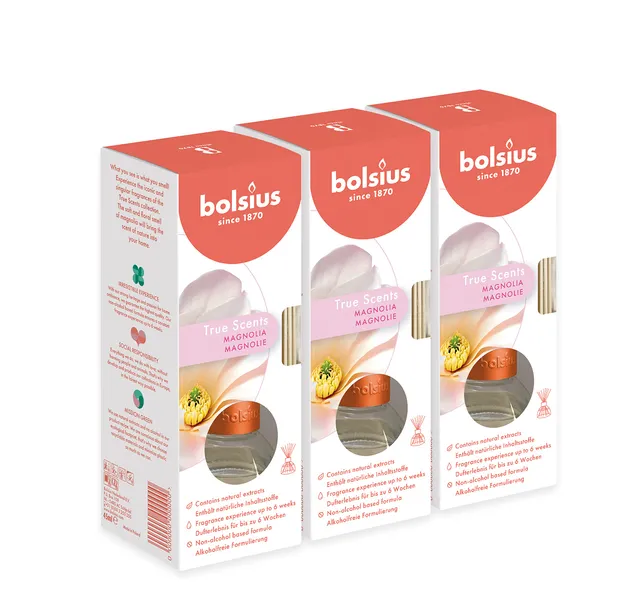 bolsius-true-scents-diffuser-magnolie-45-ml-3er-blumig image 1