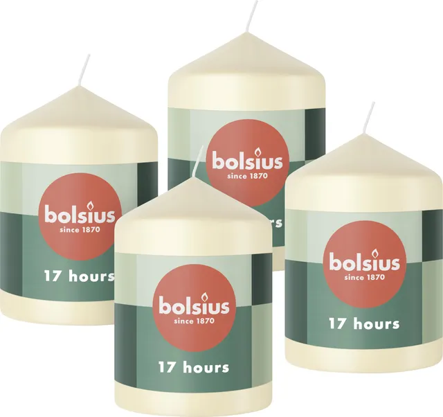 bolsius-essentials-stumpenkerzen-elfenbein-8x6-cm-4-st-ck image 1