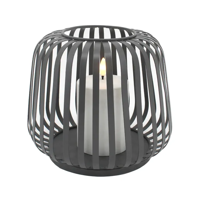 cottage-solar-laterne-anthrazit-metall-led-warmwei-21-cm image 1