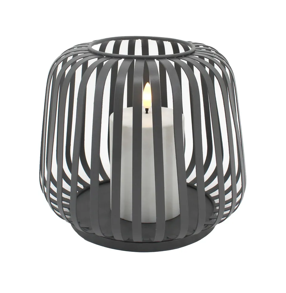 cottage-solar-laterne-anthrazit-metall-led-warmwei-21-cm image 1
