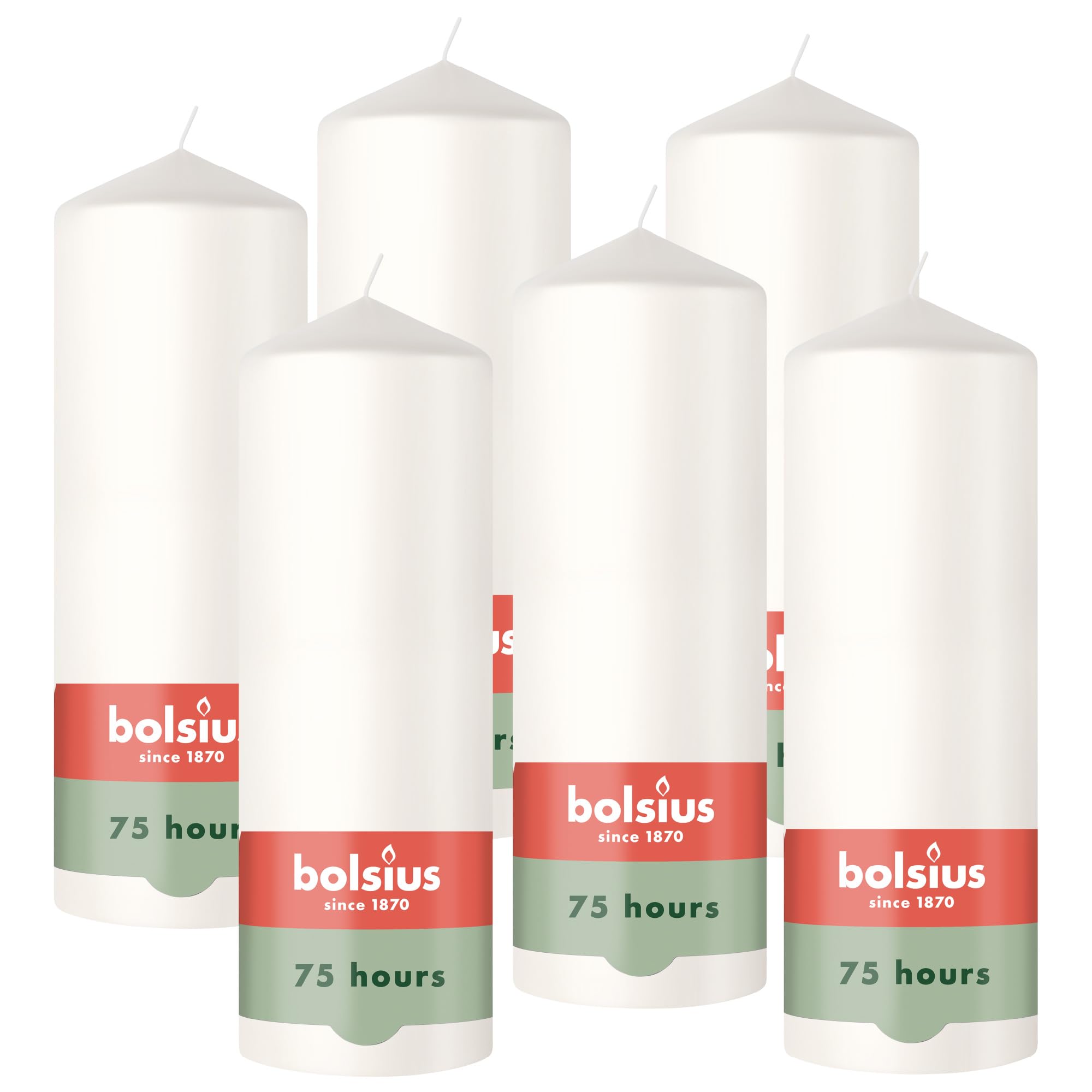 bolsius-essentials-stumpenkerzen-wei-20x7cm-4-stk-75h image 1