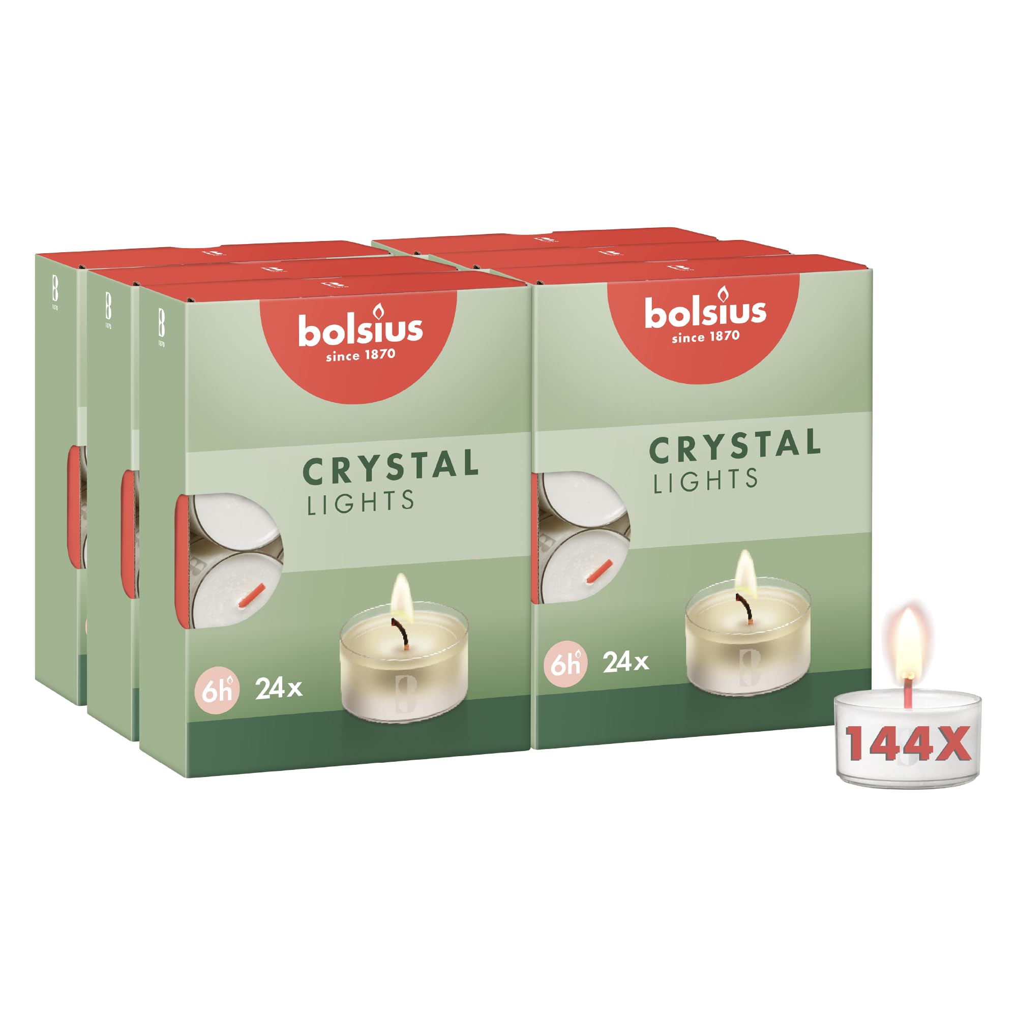 bolsius-clear-cup-teelichter-wei-transparent-24er-6h image 1