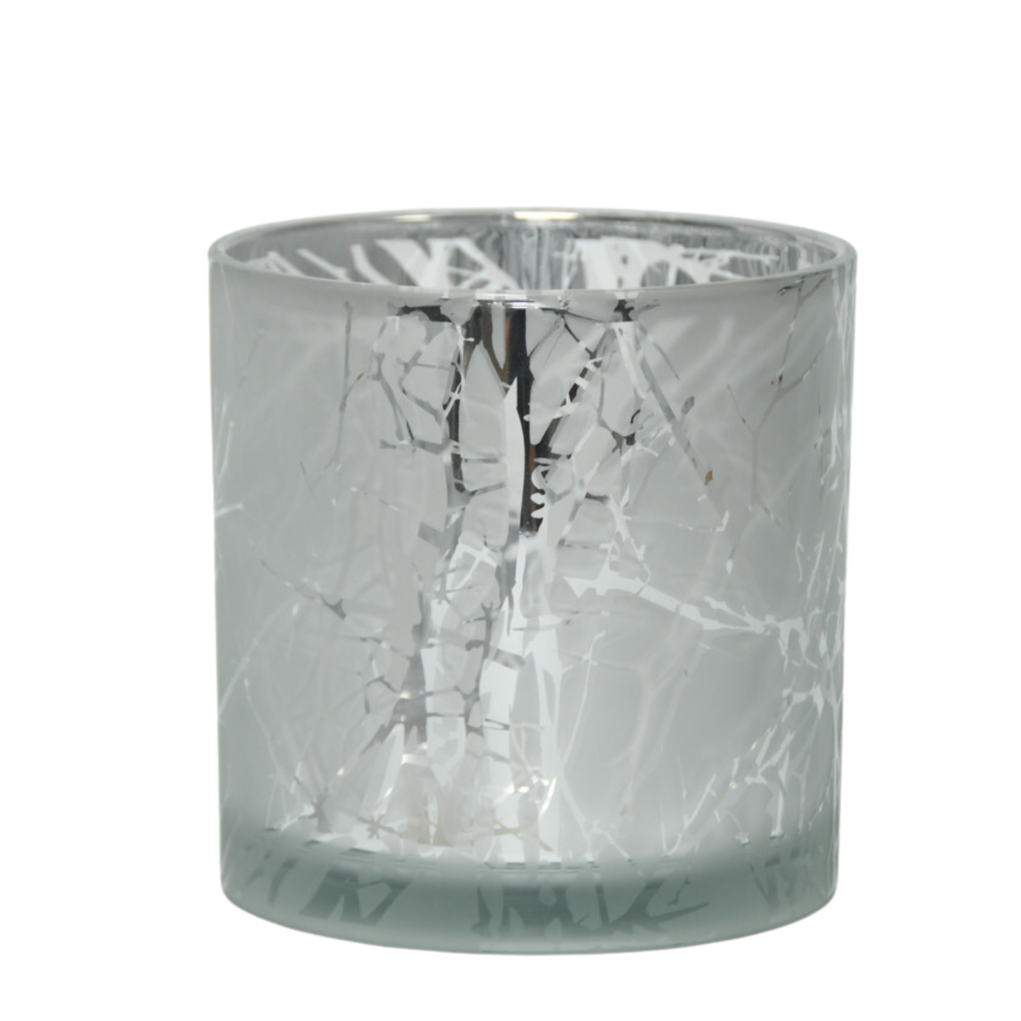 ein-st-ck-vom-gl-ck-glas-windlicht-silber-geeist-12-cm image 2